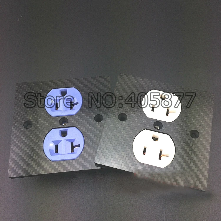 Электрическая дуплексная розетка медное углеродное волокно HIFI|outlet socket|outlet power