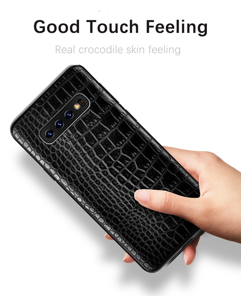 Роскошный чехол из искусственной кожи для samsung Galaxy S10 S10e Plus S9 S8 чехол с крокодиловым узором задняя крышка для Galaxy Note 10 9 8+ S10 e S