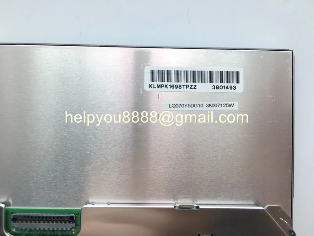 Новый 7-дюймовый ЖК-дисплей S-h-arp LQ070Y5DG10 с сенсорным экраном для автомобиля Toyota