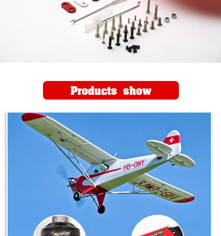 FMS 1400 мм 1,4 м J3 Cub Piper V3 красный тренажер для начинающих 3S(поплавки опционально) PNP RC самолет масштабная модель самолета авион J-3