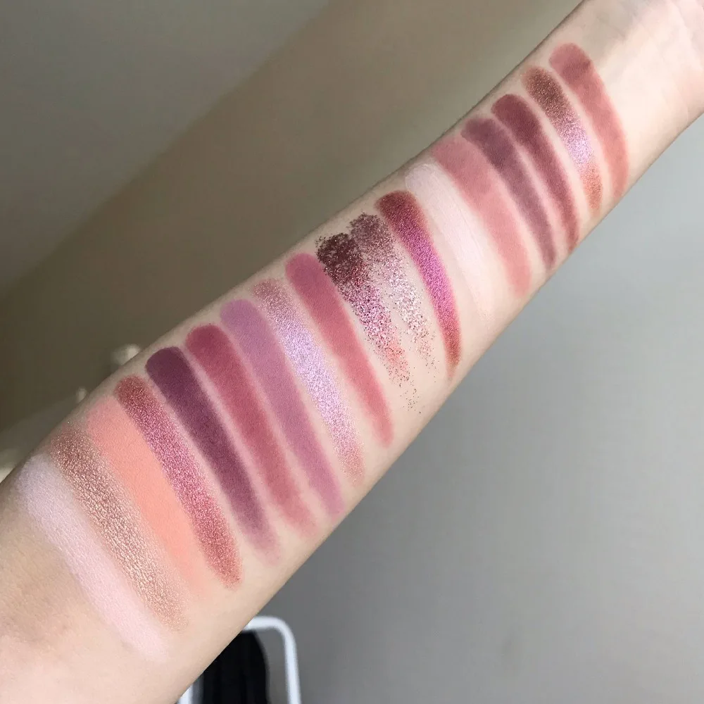 Нюдовая палитра ароматы 18 оттенков матовые блестящие тени для век натуральные