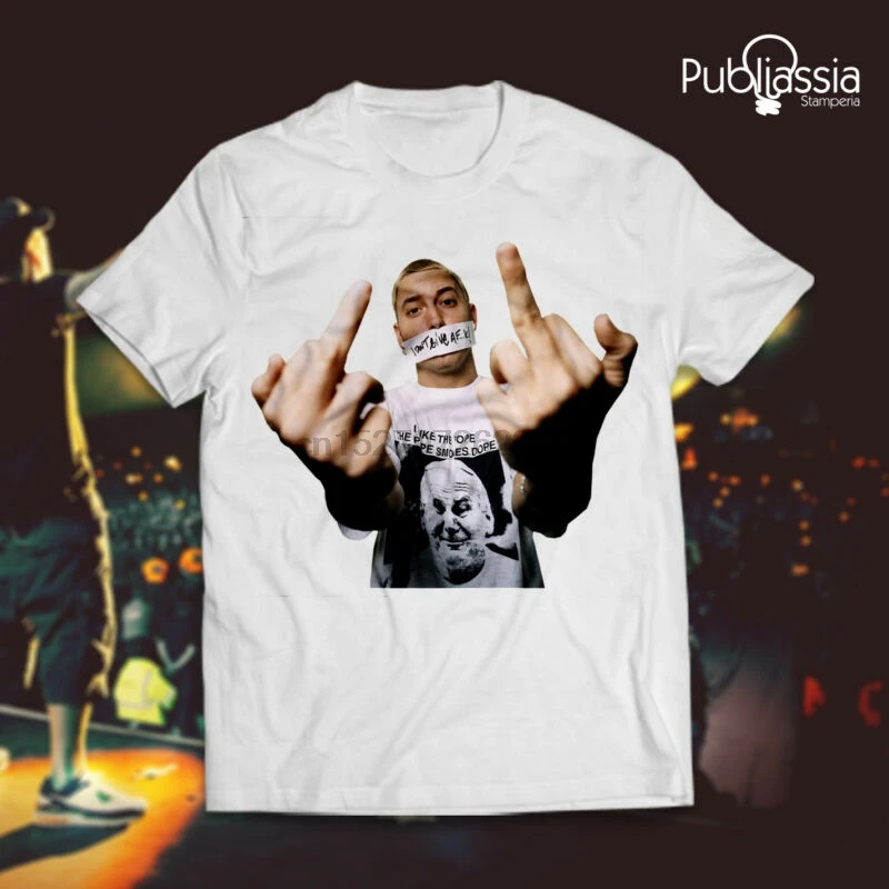 Футболка Eminem t 1 В Стиле Хип Хоп Rap maglietta Marshall Slim Shady idea regalo|Мужские футболки| |