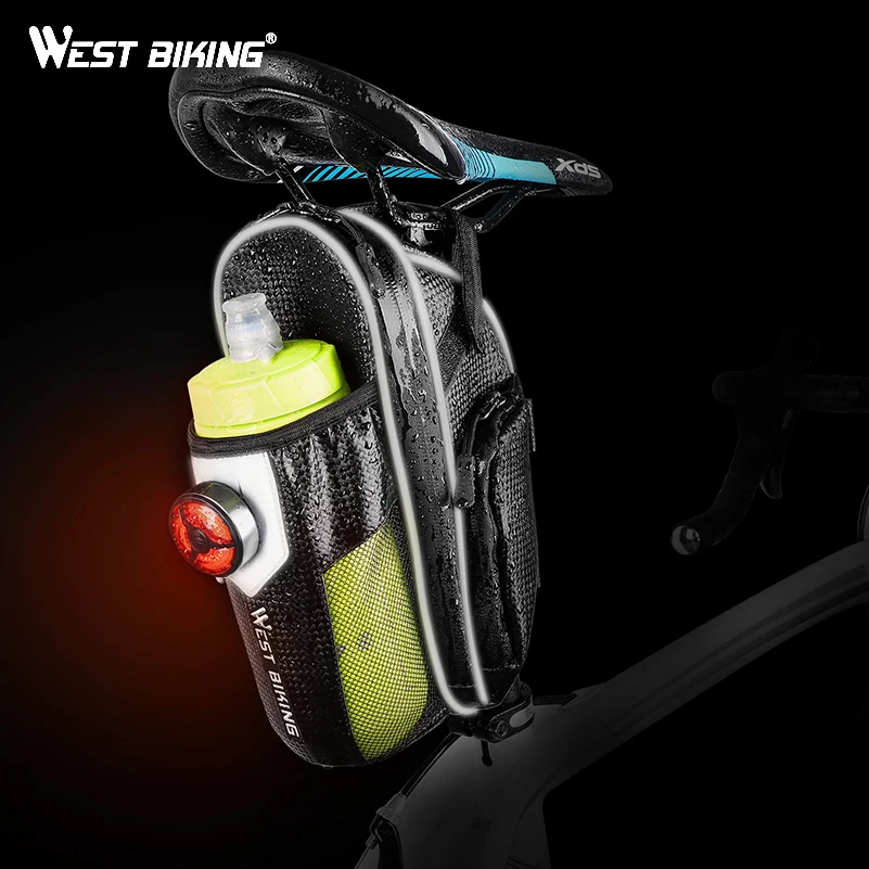Велосумка WEST BIKING водонепроницаемая светоотражающая на заднее сиденье