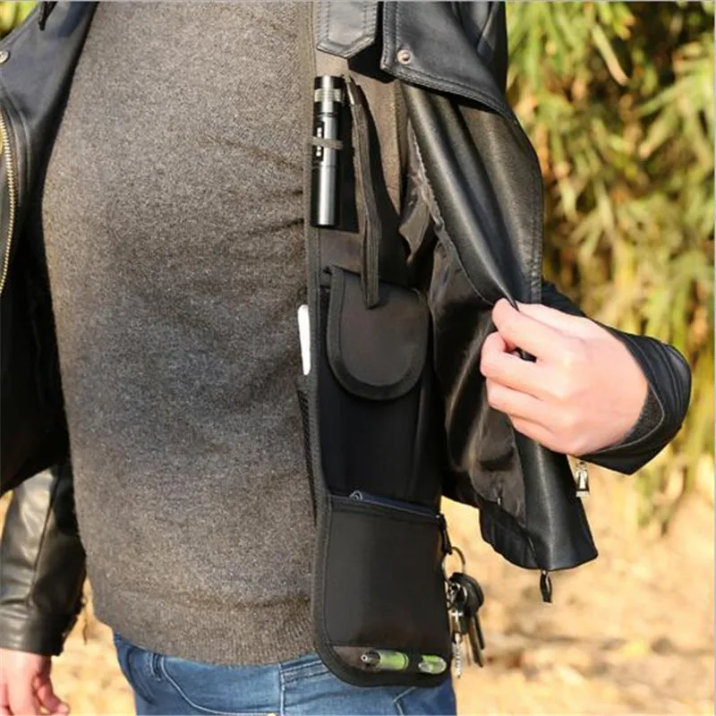 Мульти функциональный Мужской груди дорожная нагрудная сумка безопасности для