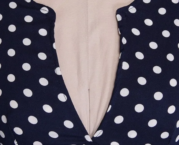 Blue Dot Woman Dress Party Elegant Women V Neck Short Sleeve Sexy Slim Bodycon Ladies Clothing Vestidos 4 Size 24 | Женская одежда