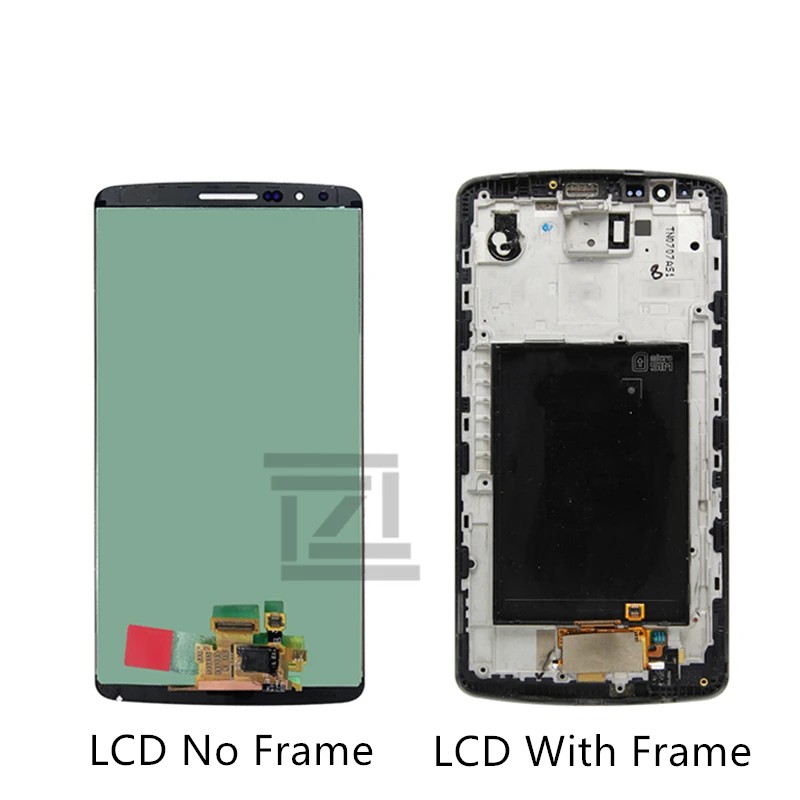 For LG G3 LCD D850 LCD Display with Touch Screen Digitizer Assembly With Frame For D851 D855 LCD repair parts Free Shipping