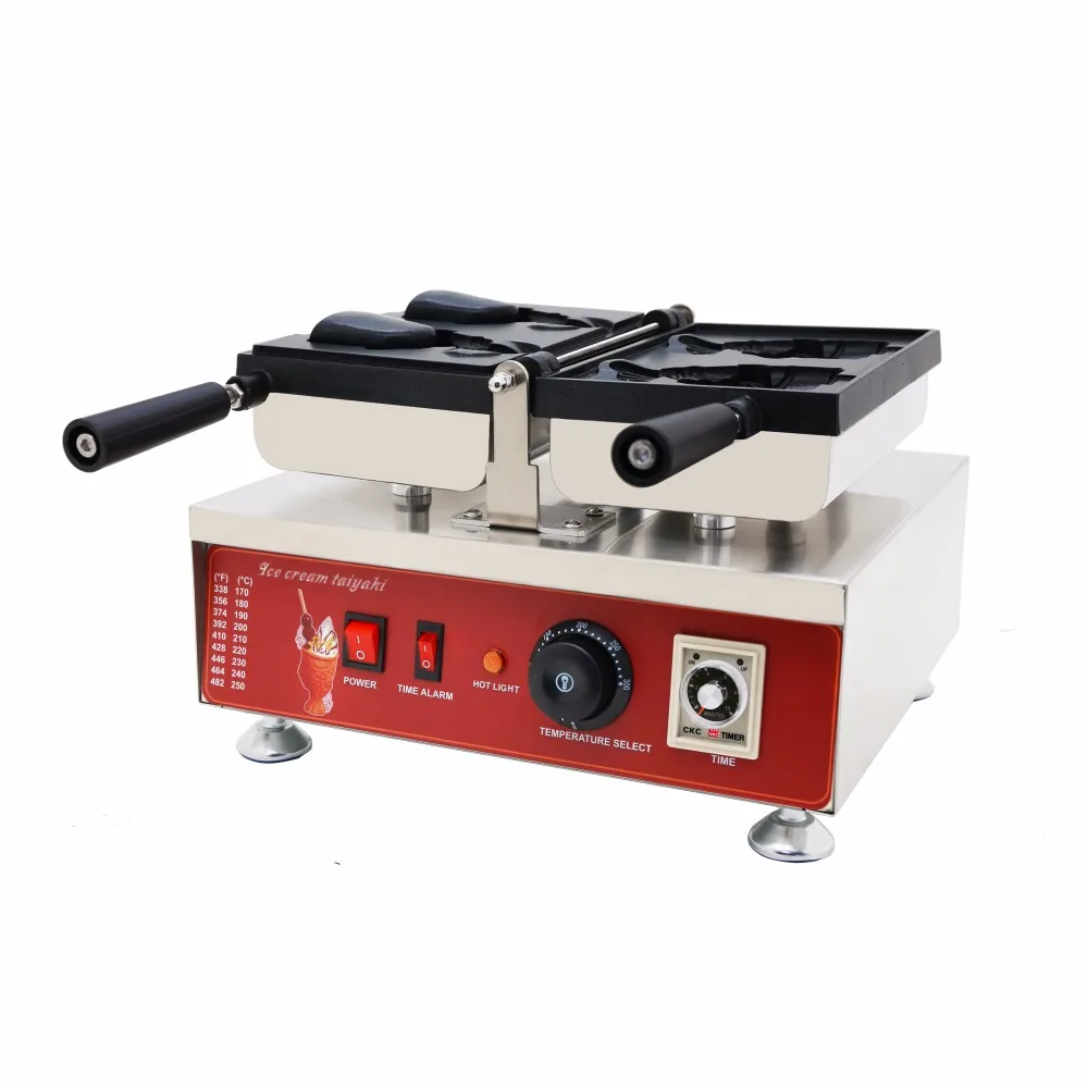 110 v 220 v новые рыбные конусы тайяки c открытым ртом машина для приготовления корейских вафель