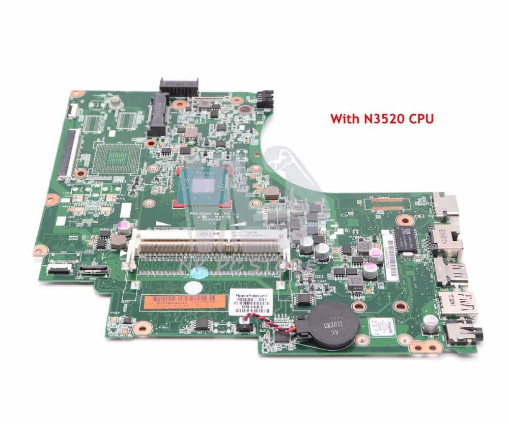 Материнская плата NOKOTION 753099 501 001 для ноутбука HP 15 D 250 G2 DDR3 N3520 CPU|Материнские платы| |