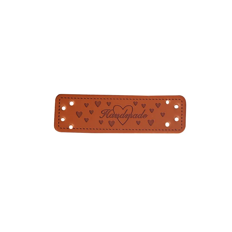 33pcs Hand Made Labels 1.5x6cm Clothes Garment embossed PU Leather Handmade Tags Jeans Bags Shoes DIY Sewing Supplies | Дом и сад