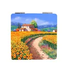 JWEIJIAO весеннее приближается сделай сам Фото благодарные зеркала для макияжа цветы дорожный дом картина маслом мини зеркало для туалетного столика SR01