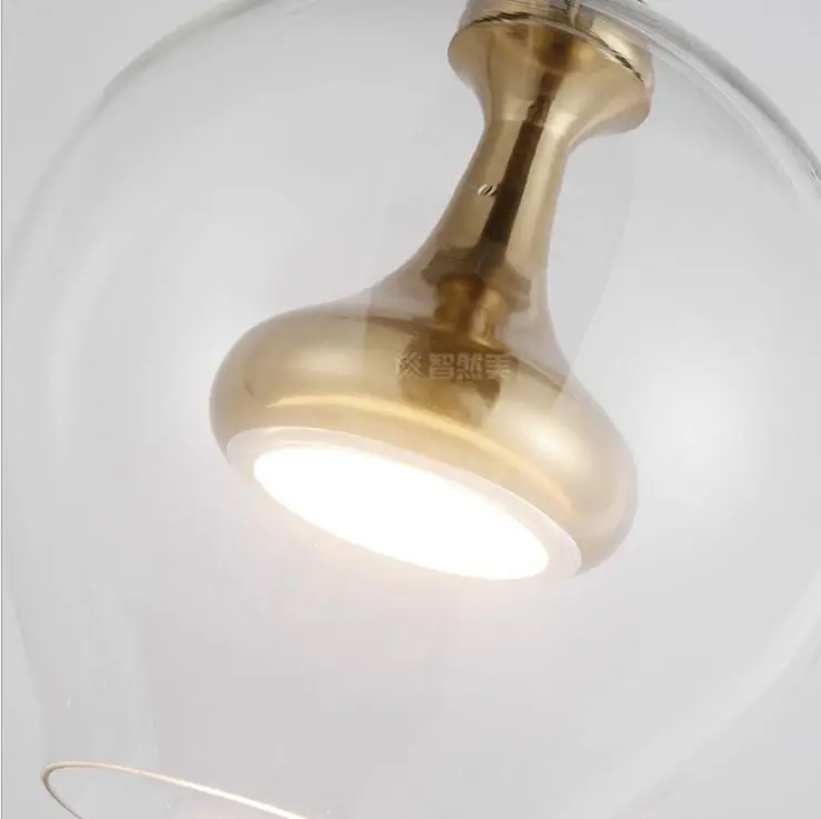 Postmodern glass dining room chandelier living bedroom bedside lamp balcony simple creative project LED Nordic lamps led | Лампы и