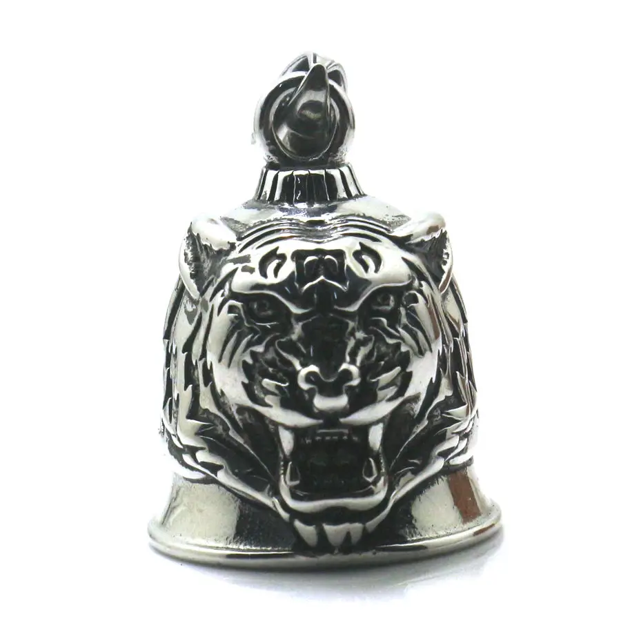 

Men Boy 316L Stainless Tiger Biker Bell Pendant Newest