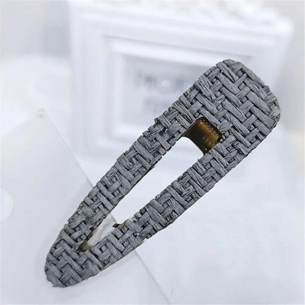 1 шт. винтажные плетеные заколки ручной работы из ротанга полые геометрические