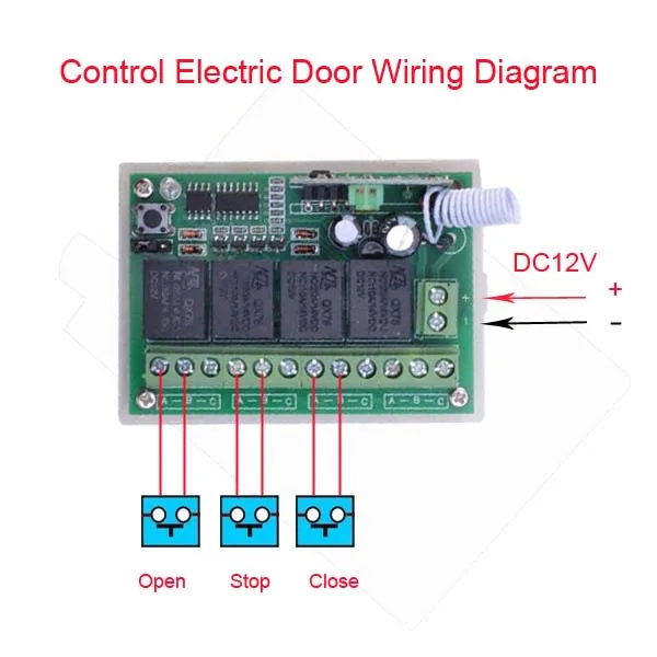 DC12V 4CH 10A RF Беспроводной удаленного Управление переключатель 433 мГц 4 кнопки белый