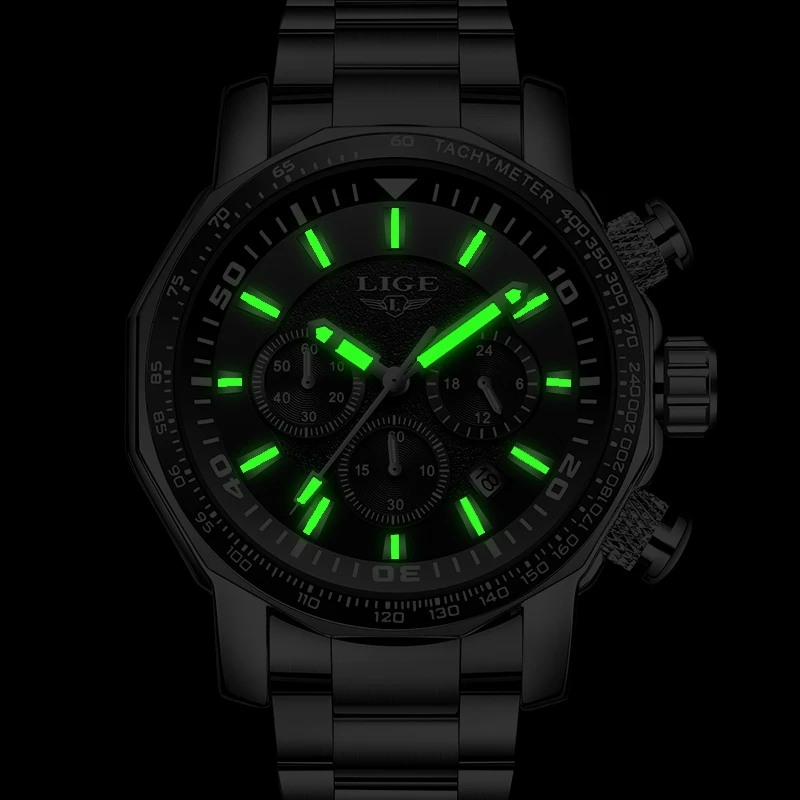 

2018 LIGE New Fashion Mens Watches Top Luxury Brand Quartz Watch Men Sport Waterproof Big Dial Male WristWatch Relojes Hombre