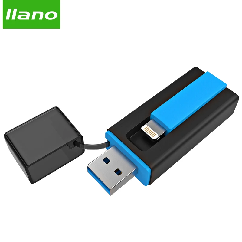 2 в 1 для Apple MFI Сертифицированный Флешка Lightning и USB 3 0 Connector128G iOS внешней памяти iPhone U