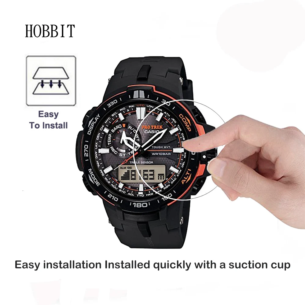 2 упаковки для Casio PRW 6000 0 3 мм 2.5D 9H Premium прозрачное закаленное стекло защиты экрана