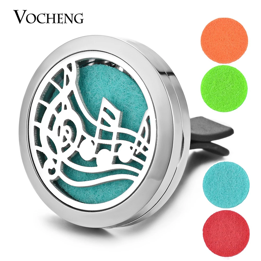

30mm Stainless Steel Perfume Aromatherapy Essential Oil Diffuser Locket With Pendants Car Air Freshener Locket Jewelry VA-255*10