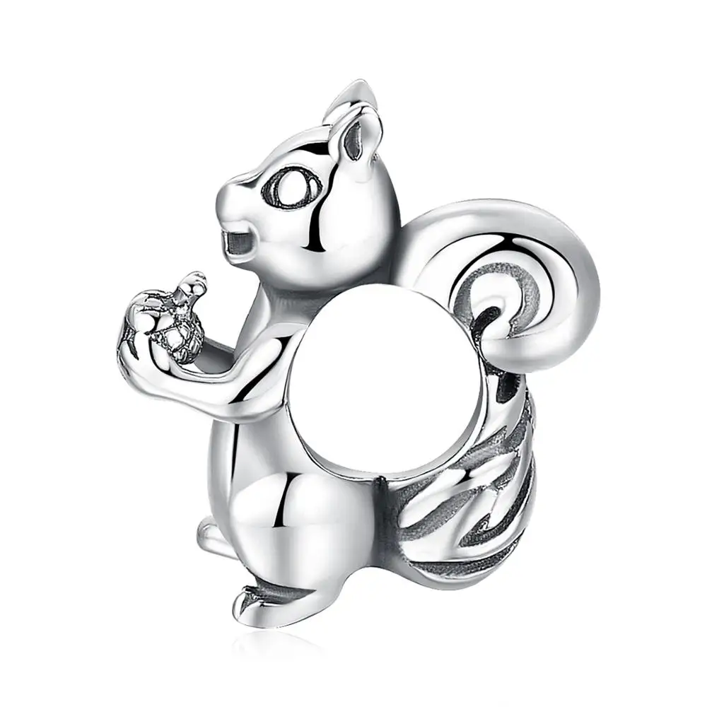 JewelryPalace 925 пробы серебро Прекрасный Белка Шарм бусины для Для женщин Новая горячая Распродажа красивые подарки Модные украшения