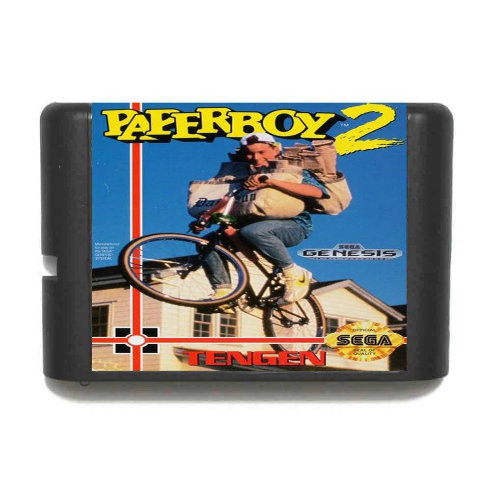 Paperboy 2 свободного региона 16 бит MD карточная игра для Sega игры Mega Drive Genesis|Картриджи| |