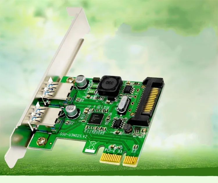 Адаптер для контроллера PCI E Express x1 на 2 порта USB 3 0|pci-e express|usb 3.0 controllerusb controller card |