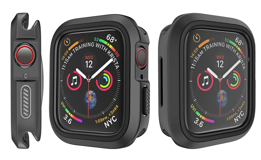 Ithuriel для Apple Watch 4 3 чехол Универсальный защитный чехол s для iwatch серии 4 серии 3 Чехол Мягкий тонкий 44 мм 40 мм 42 мм 38 мм