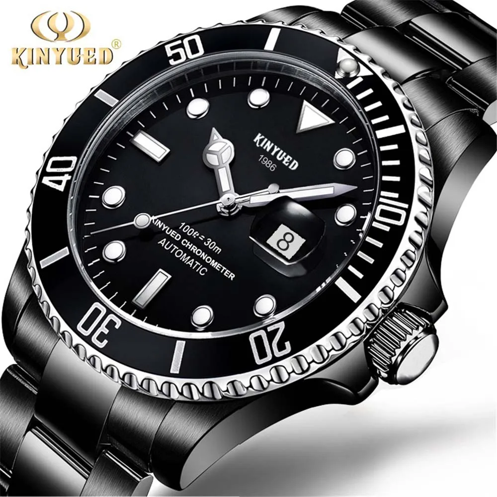 

2019 KINYUED Brand Men Mechanical Watch Automatic Role Date Fashione luxury Clock Male Reloj Hombre Relogio Masculino