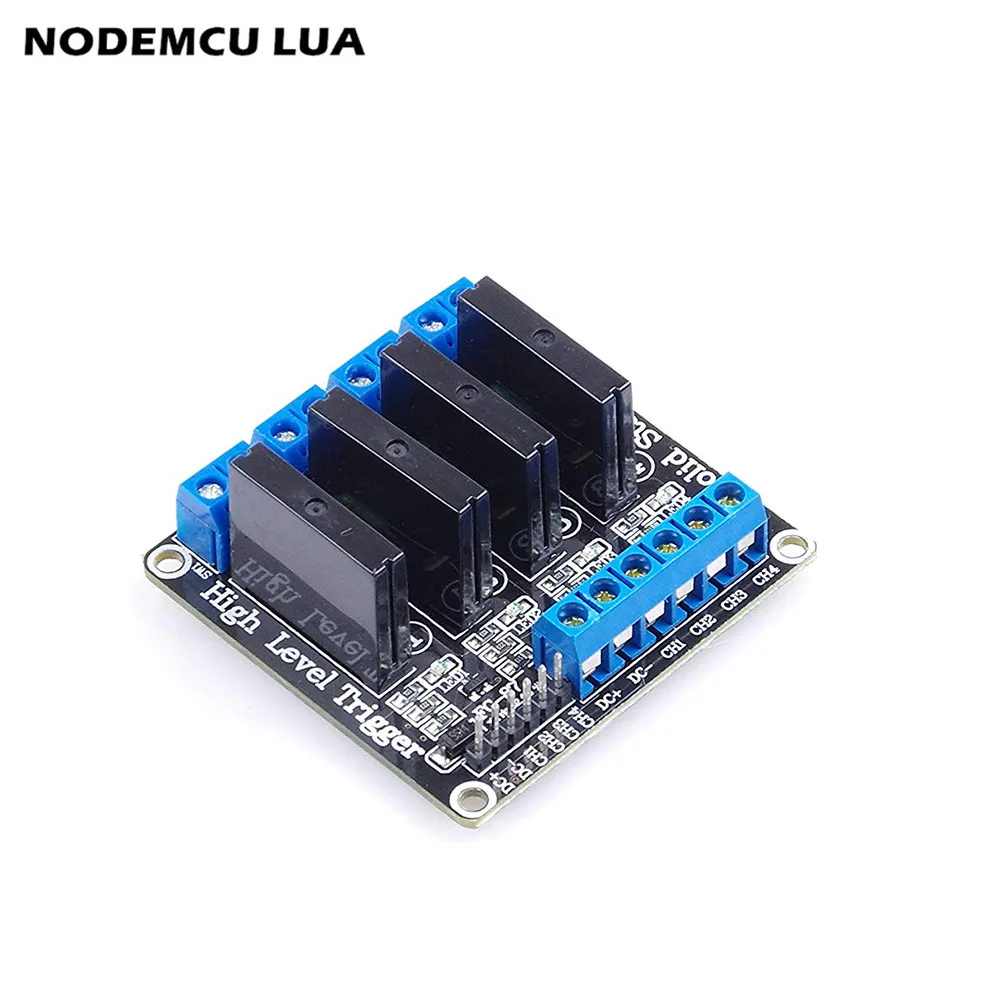 

4 Channel Solid State Relay Module Board High Level Trigger 5V 2A for Arduino MEGA2560 MEGA1280 ARM DSP PIC Relay Module