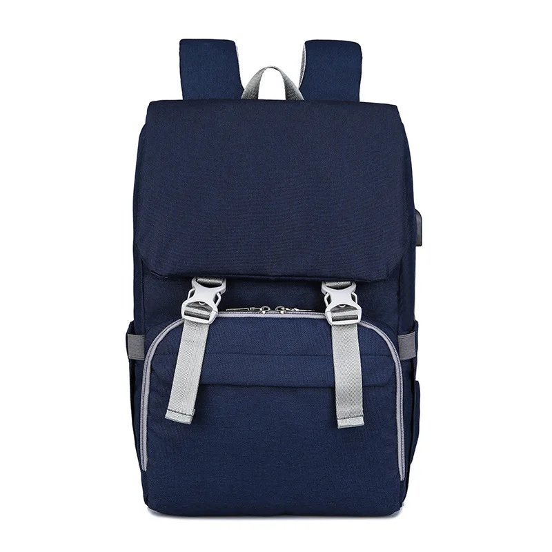 Dark blue Новая модная сумка для подгузников путешествия Мумия рюкзак для матерей большой емкости Детская сумка подгузник пеленания сумки для ребенка ходунки детские сумки - Цвет: Dark blue