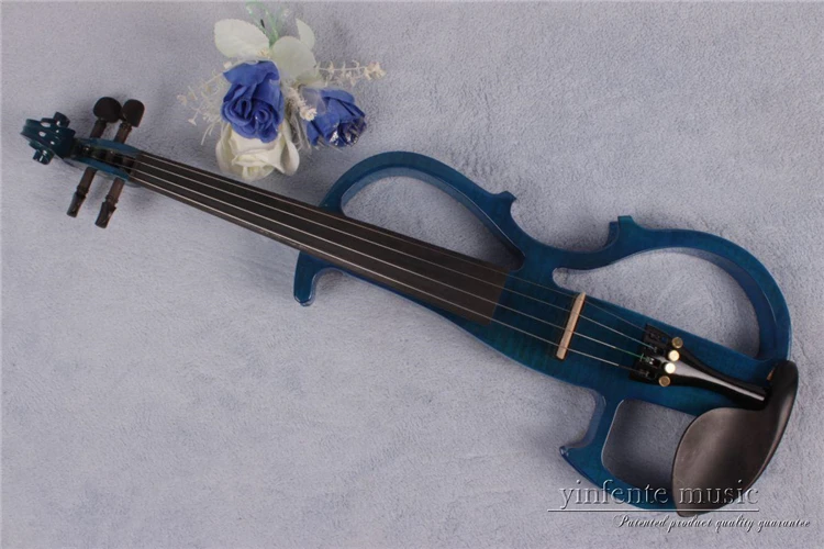 Новый черный 4 струны 16 ''Электрический альт тихий корпус из массива дерева