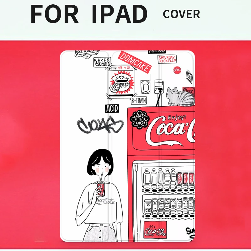 Простой Магнитный защитный чехол для девушек iPad Pro9.7 &quot10 5 12 9 Air Air2 Mini 1 2 3 4 планшета