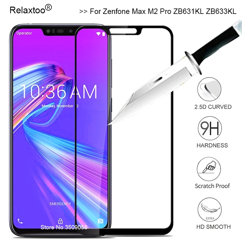 Защитное стекло для asus zenfone Max pro m2 zb631KL m2pro m 2 zb 631kl 633kl | Мобильные телефоны и