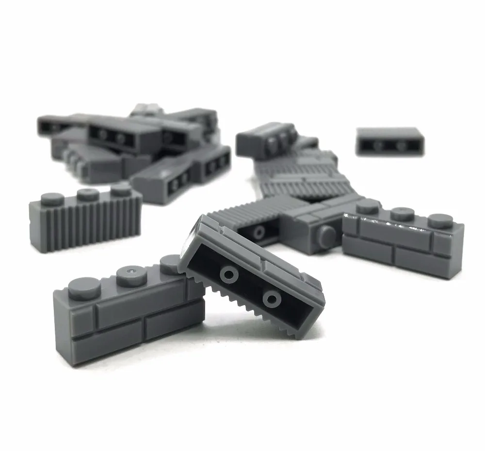 Детали для кирпича модифицированные 1x3 с кирпичной кладкой|bricks parts|blocks partsassembled