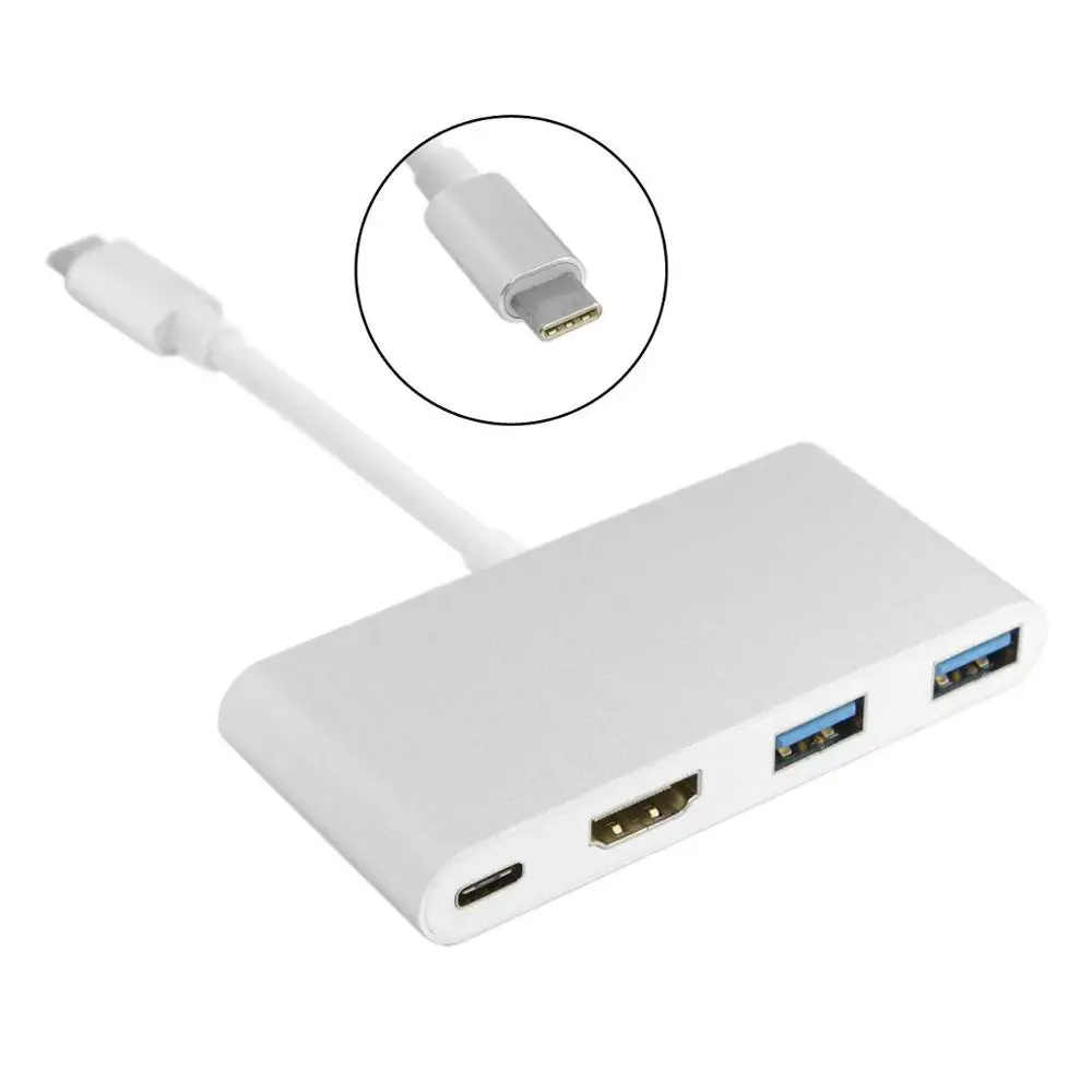USB 3. 0 Type C HDMI HDTV и двойная фотография адаптер для женского зарядного устройства