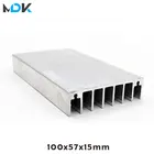 Светодиодный алюминиевый радиатор для освещения аквариума, 100 х57х1, 5 мм