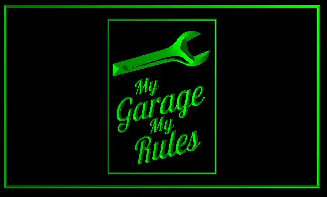 My "Garage Rules" крутая декорация декор для стен настенное искусство светодиодный неоновый знак домашний декор ремесла