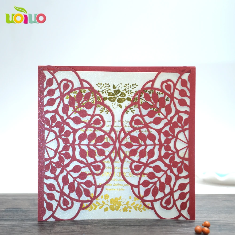 10 шт./компл. романтические свадебные пригласительные открытки нежные резные