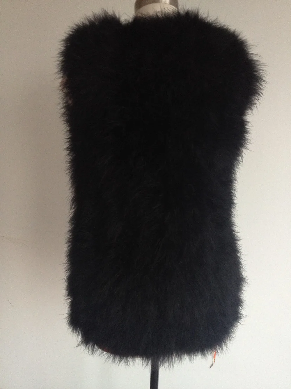 Новый модный жилет из настоящего страуса женский натурального меха высокая