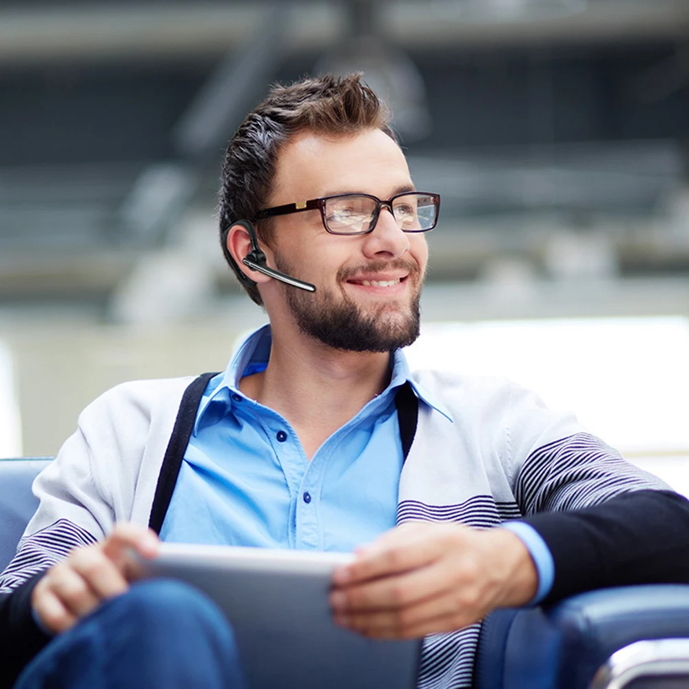 Новейшая беспроводная bluetooth-гарнитура для деловых людей, стерео гарнитура с шумоподавлением, автомобильные наушники с микрофоном для xiaomi