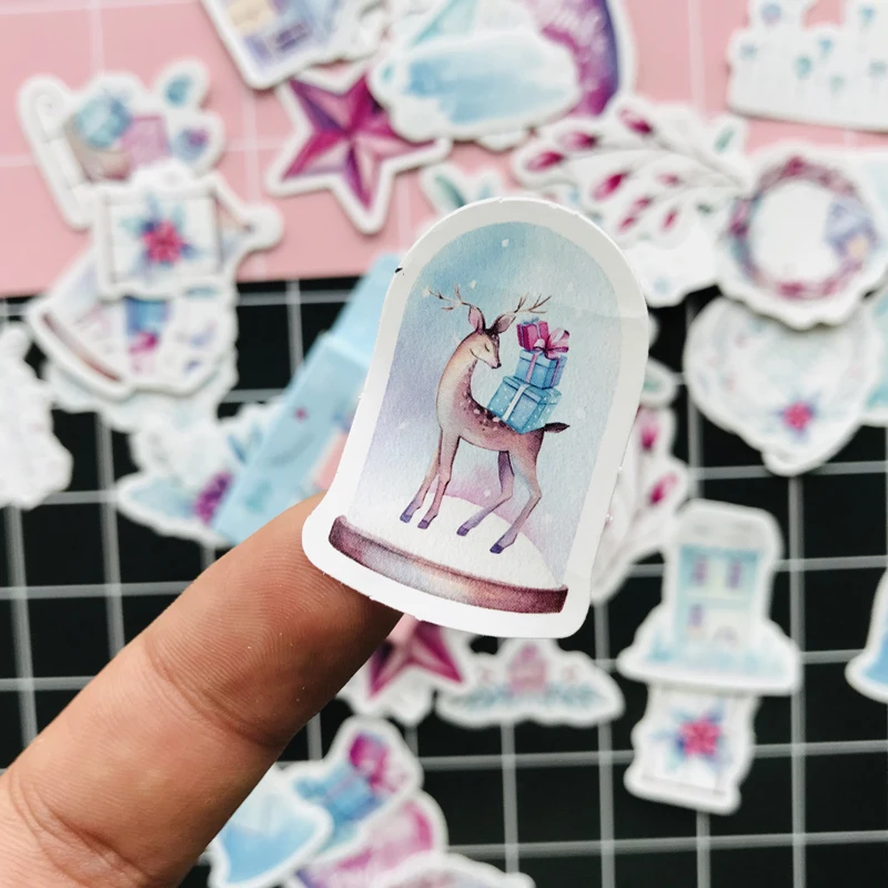 46 шт./упак. Dreamy скандинавский Полярный просмотр бумаги наклейки блокнот бутылка