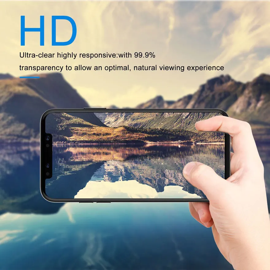 5D закругленные края полное покрытие закаленное стекло для iPhone X XS MAX XR 6 6s 7 8 Plus
