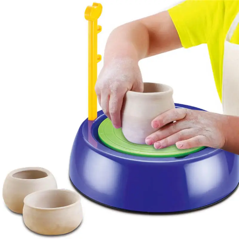 Мини DIY Ручная Керамическая гончарная машина детские игрушки для мальчиков и девочек гончарные колеса Искусство и ремесла Детская игрушка-лучший подарок