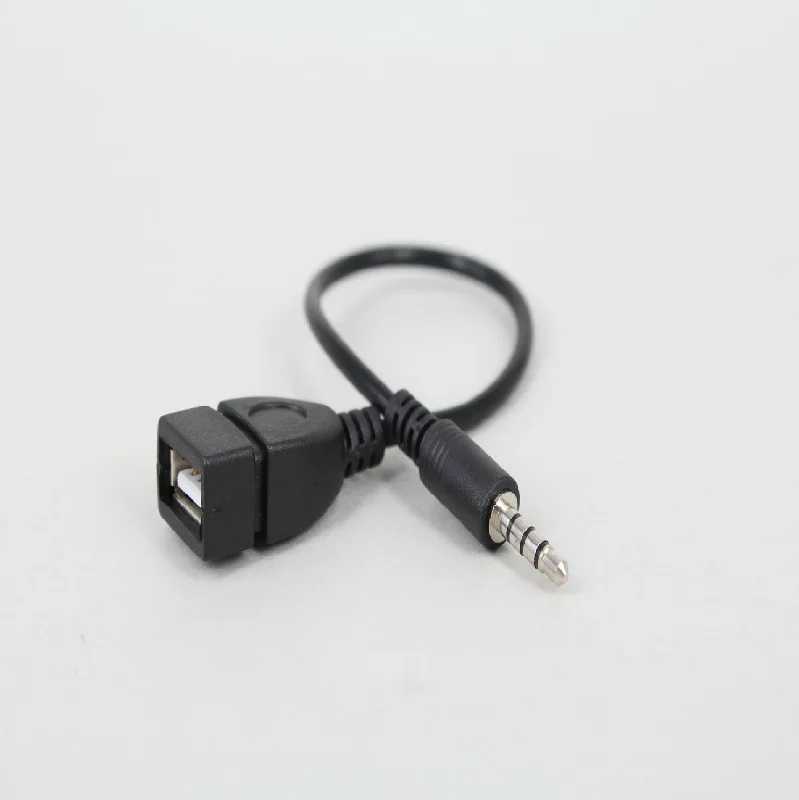 Соединительный кабель с автопортом 3 5 мм на Usb мама для Otg аудио линии U-диск