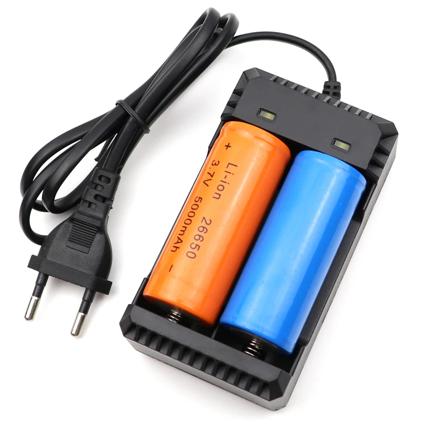 Зарядное устройство для 2 х ячеек 18650 26650 3 7 в перем. Тока|charger for 3.7v|26650 battery chargercharger