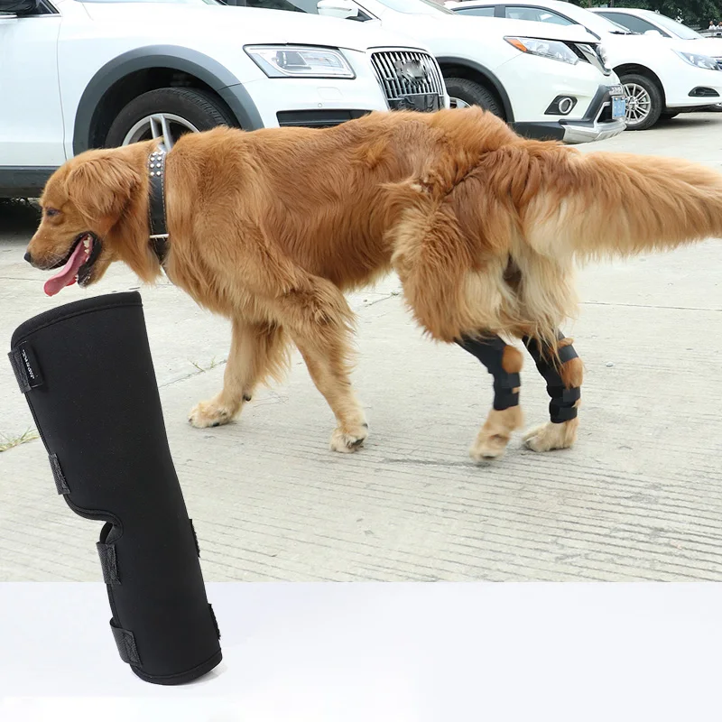 

2PCS/pair Dog Kneelet Pet Leg Knee Hock Brace Straps Protection Dog Bandages Wrap Medical Supplies Dogs Pad Therapeutic Support