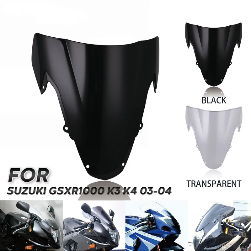 GSXR 1000 лобовое стекло мотоцикла ветровое дефлектор двойной пузырь для Suzuki GSXR1000 K3