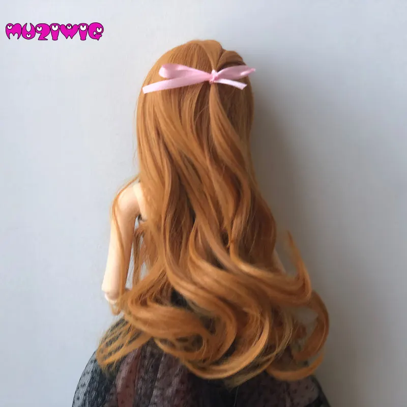 Волосы Кудрявые длинные из термостойкого волокна 2 цвета для шарнирных кукол 1/3 1/4