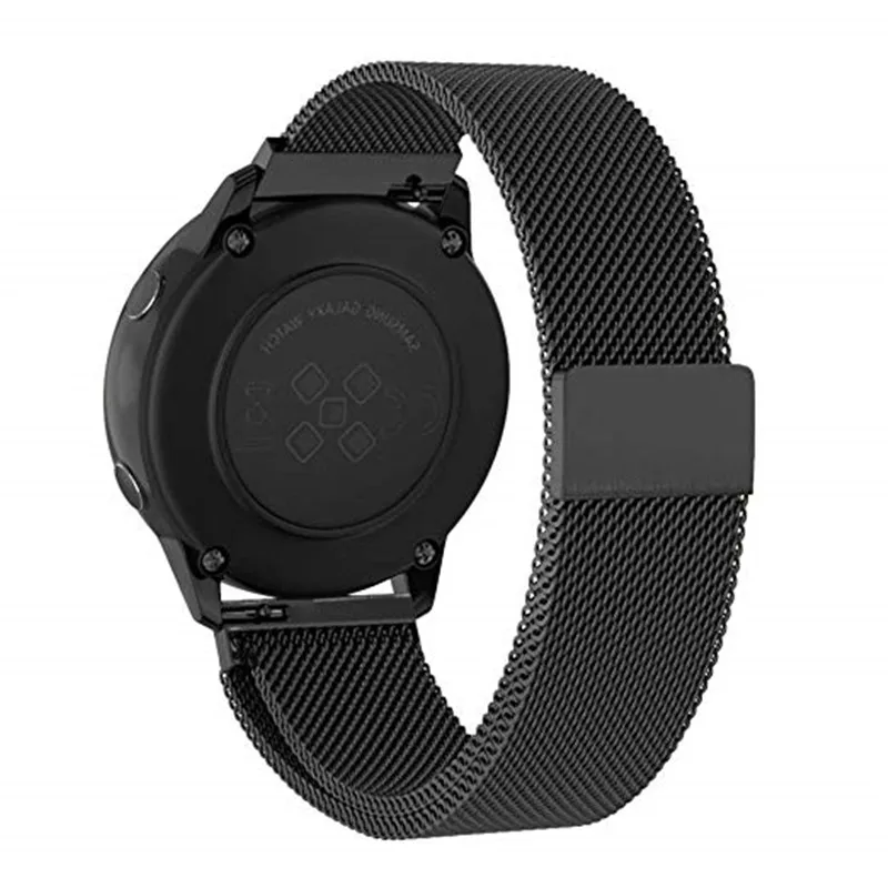 20 мм 22 мм Миланская петля магнитный браслет для samsung Galaxy Watch Active 40 мм/Galaxy Watch 42 мм 46 мм/gear S3/S2 ремешок