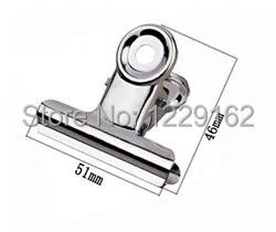 Бесплатная доставка (36 шт./лот) 51 мм зажимы с Круглым Верхом зажим для бульдога