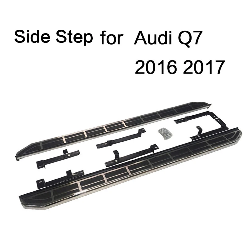 Подходит для Audi Q7 2016 2017 2018 2019 2020 Беговая доска Nerf Bar боковая ступенька не требуется